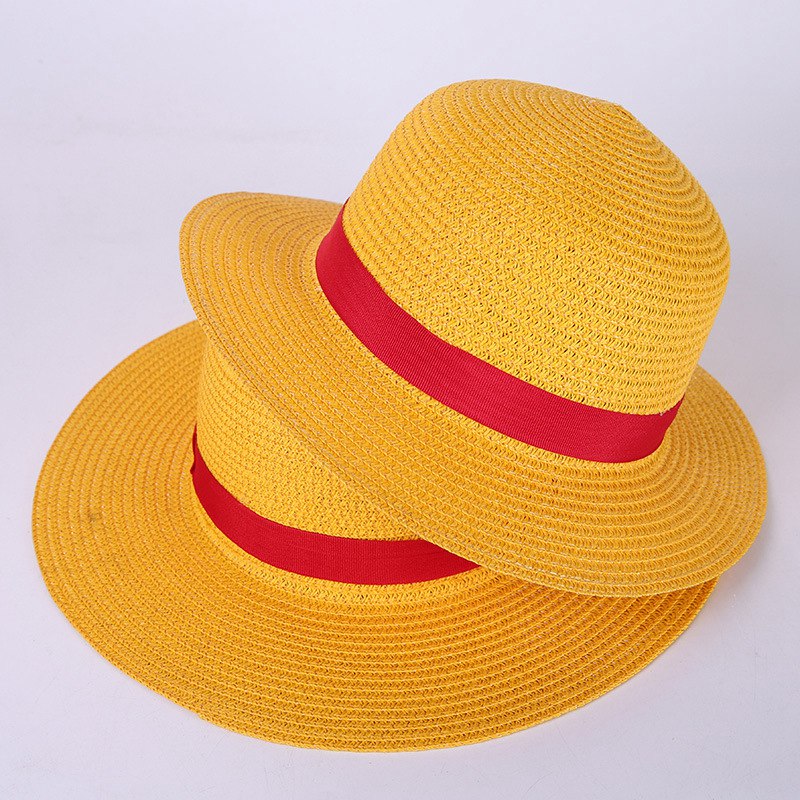 Chapeau de paille Luffy unisexe pour hommes et femmes, bonnet de