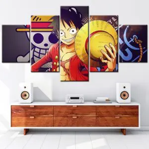 Tableau en 5 pièces One Piece Frères - L'Univers Otaku