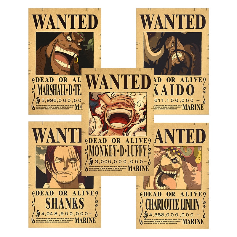 Poster Lot Empereur - Wanted One Piece
